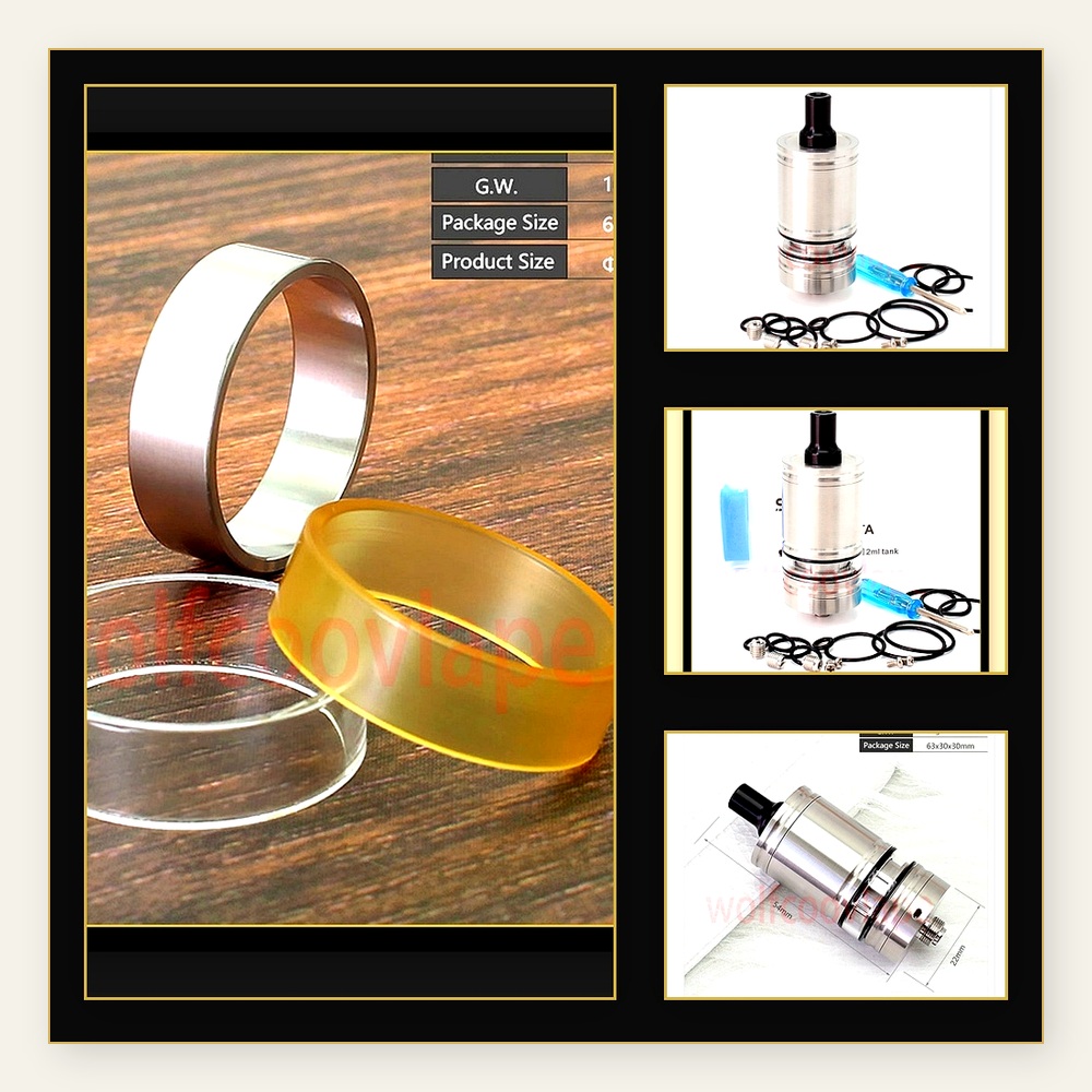 Wolfcoolvape Lindy RTA 5ml Tan - đánh giá và giá Vaping Air