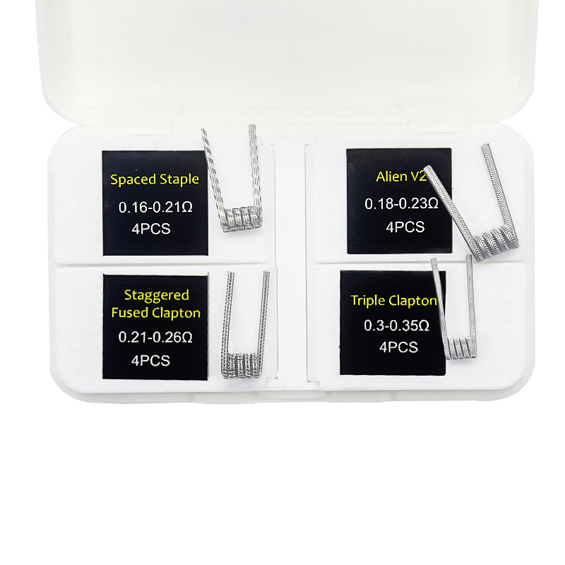 16pcs NI80 Fused Clapton Prebu - đánh giá và giá Clapton Wire Pre Built